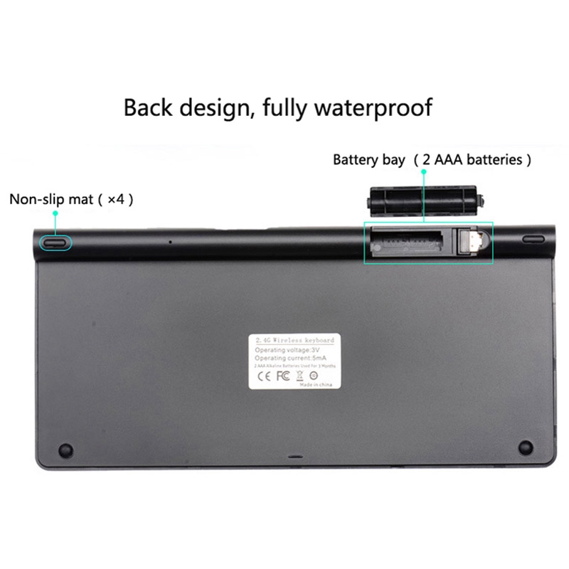 Bộ Bàn Phím + Chuột Không Dây 2.4ghz Cho Pc Mac Laptop Tablet | BigBuy360 - bigbuy360.vn