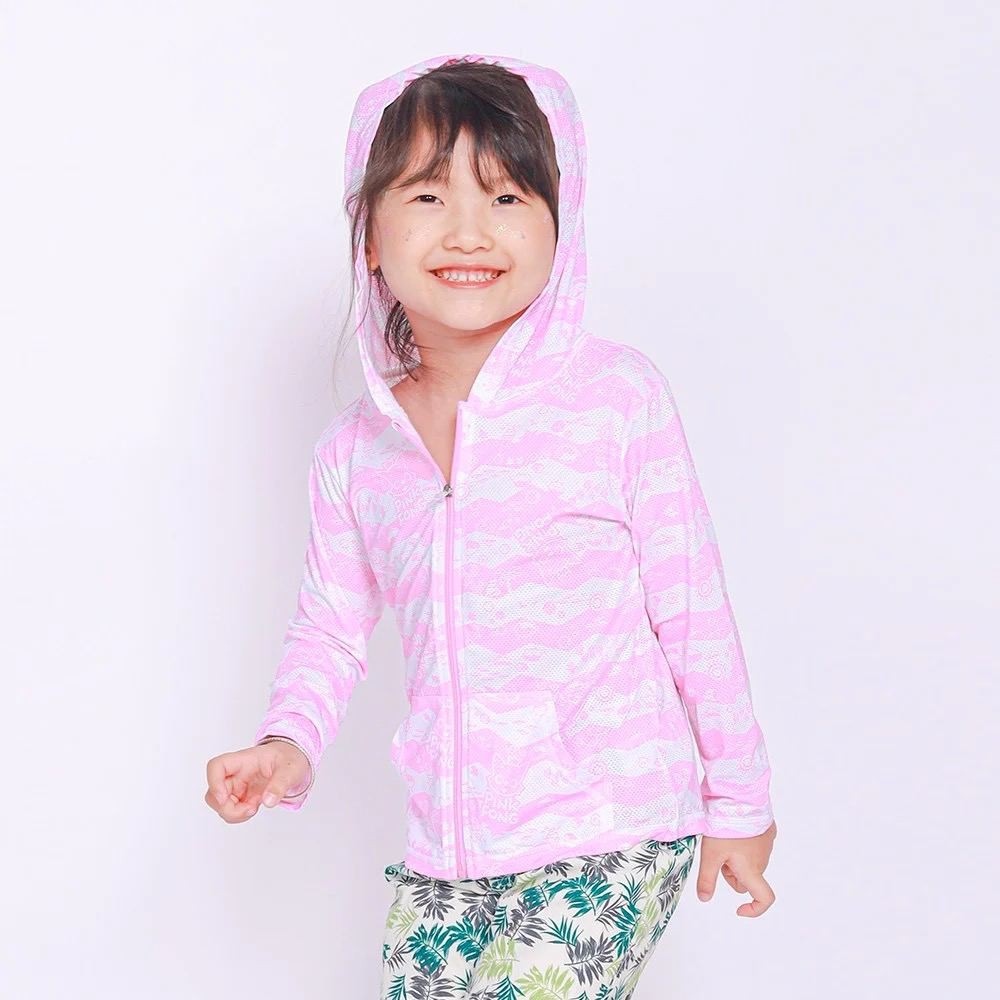 [Mã BMLTA35 giảm đến 35K đơn 99K] Áo khoác đi biển Sobie Kid Zipper Pink PinkFong