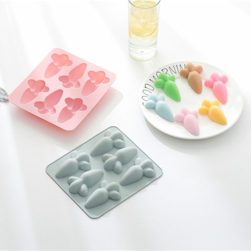 Khuôn Silicone Làm Bánh Hình Củ Cà Rốt Phục Sinh