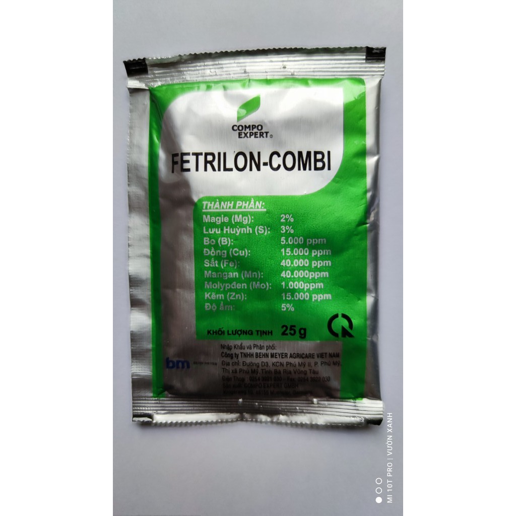 Phân bón lá trung vi lượng FETRILON-COMBI (25g) -