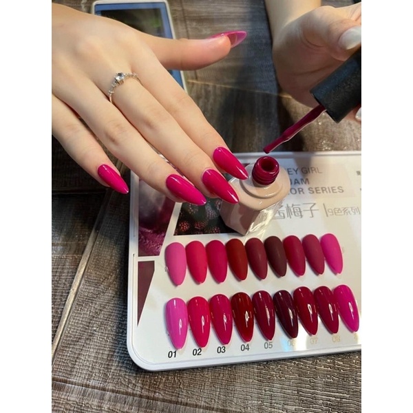 Sơn honey girl tông hồng tím