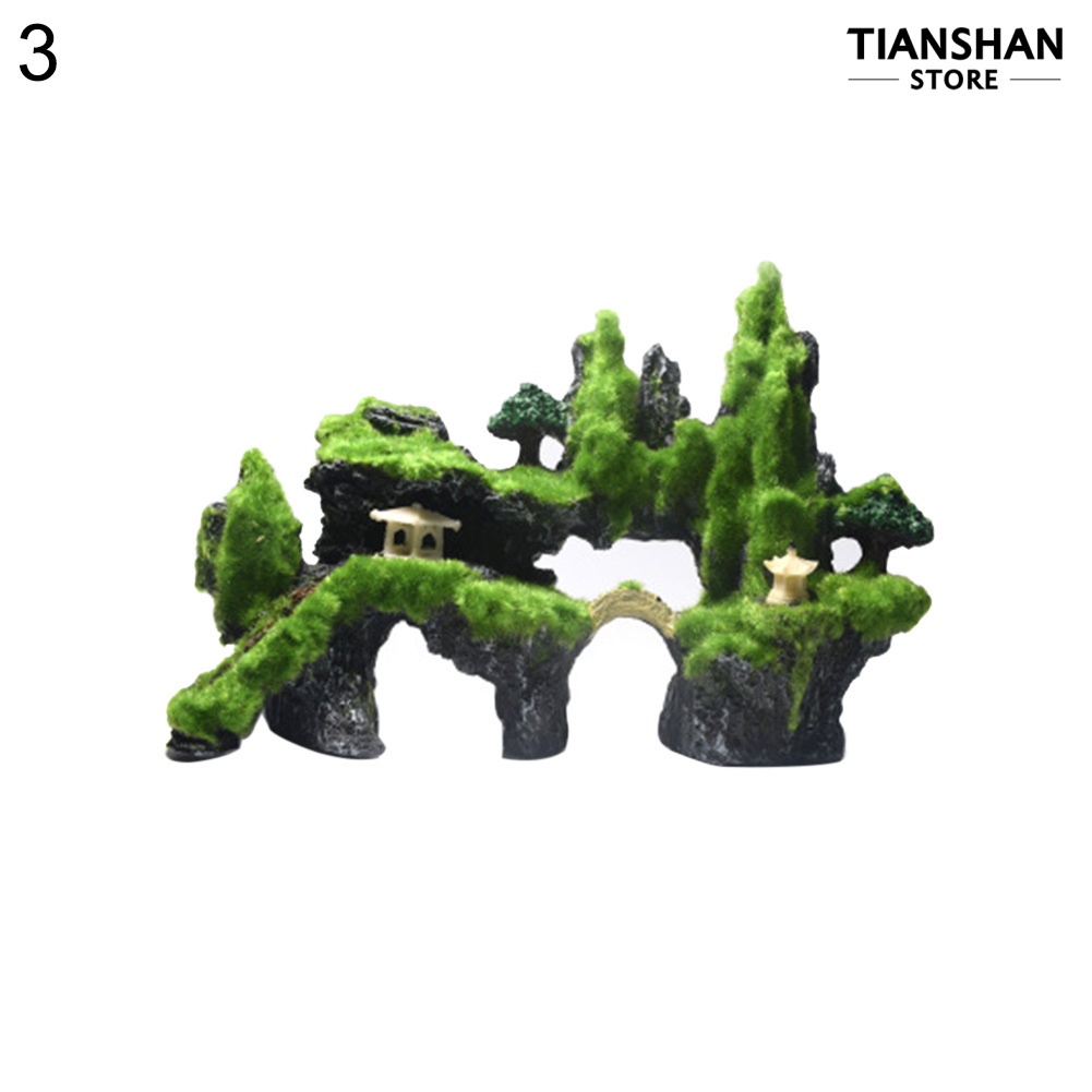 Đá rêu nhân tạo trang trí bể cá