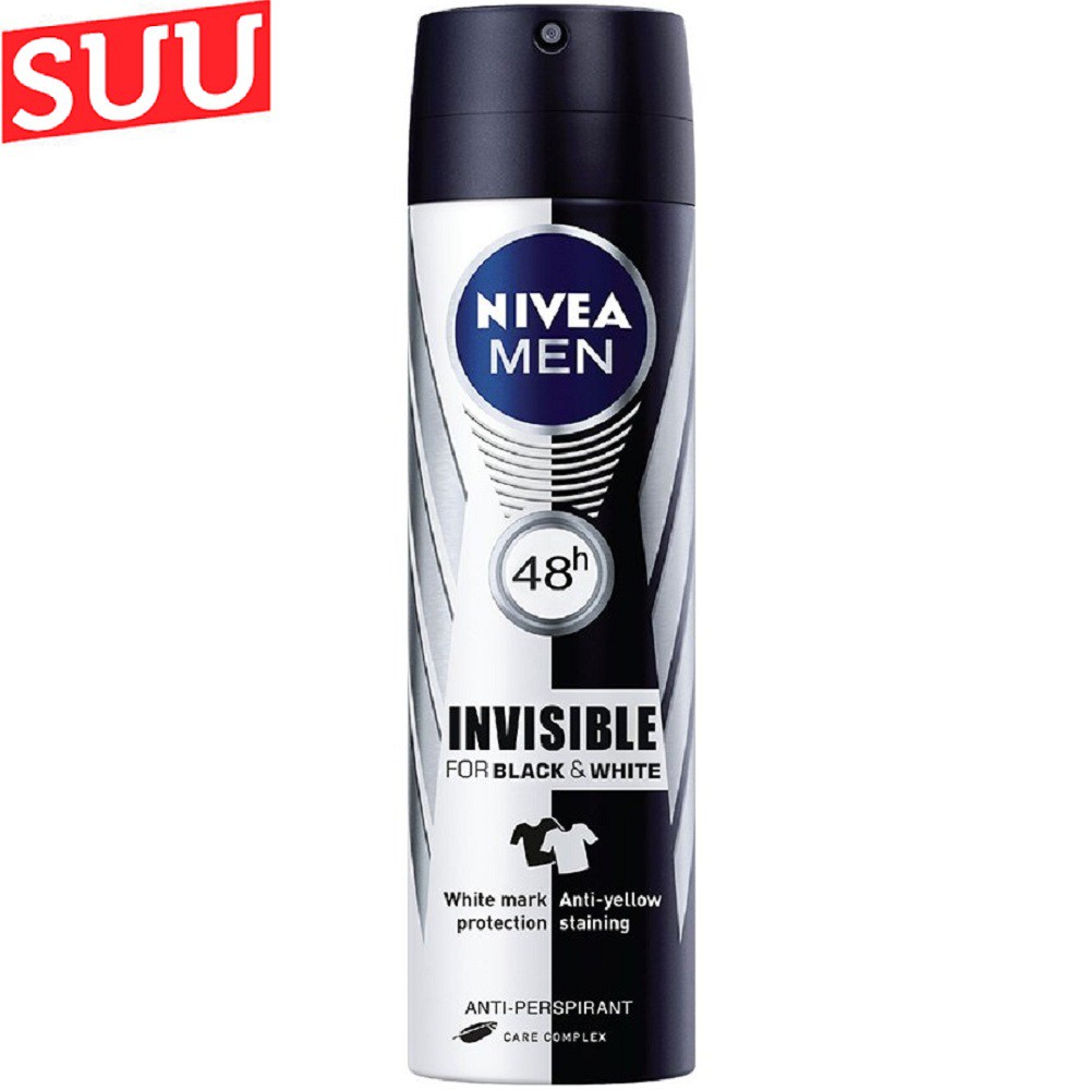 Xịt ngăn mùi Nivea Men Silver Protect 150ml Ngăn Vệt Ố Vàng suu.shop cam kết 100% chính hãng