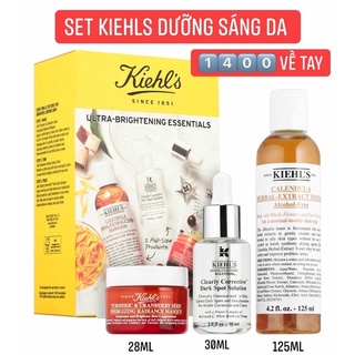 Set dưỡng trắng da kiehls ba món