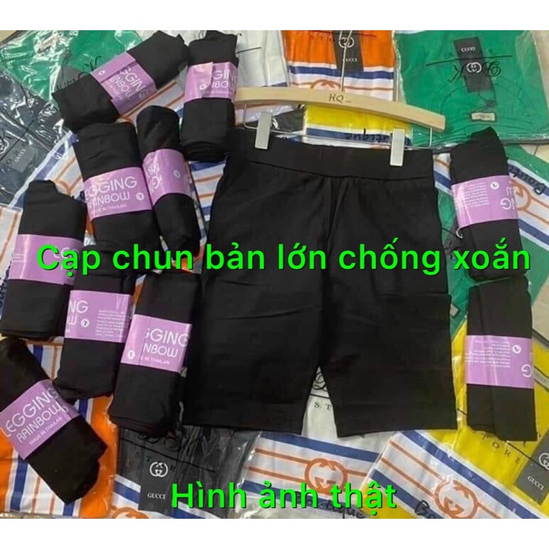 [Hàng Loại 1] Quần Legging Lửng , Quần Ngố Cotton Thái Cực Mát Co Giãn Tốt 40-70kg | BigBuy360 - bigbuy360.vn