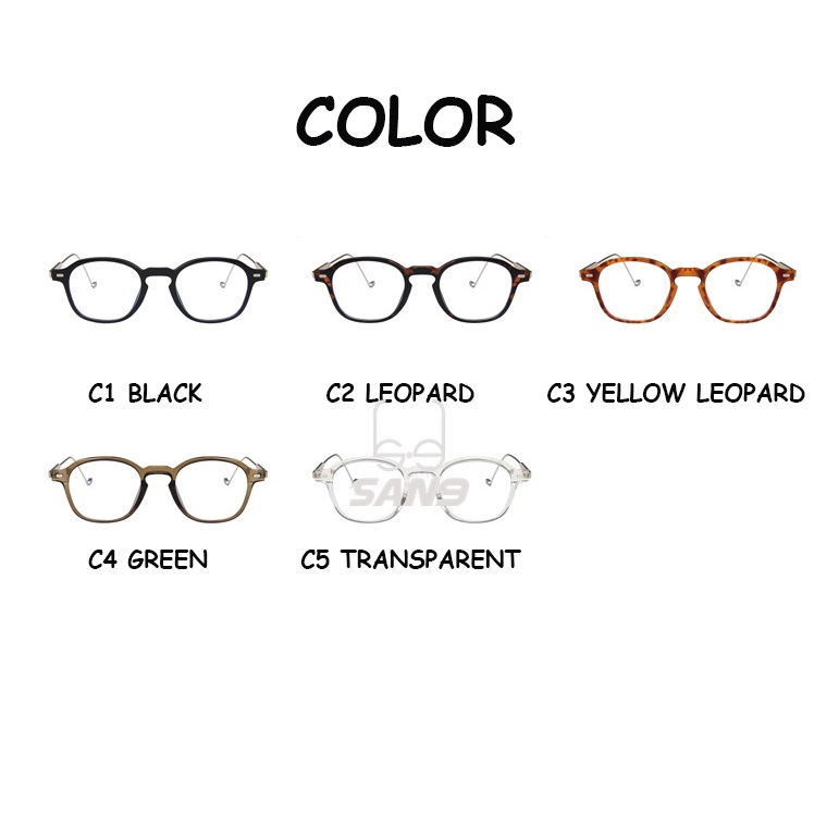 Mắt kính gọng kim loại chống tia sáng xanh