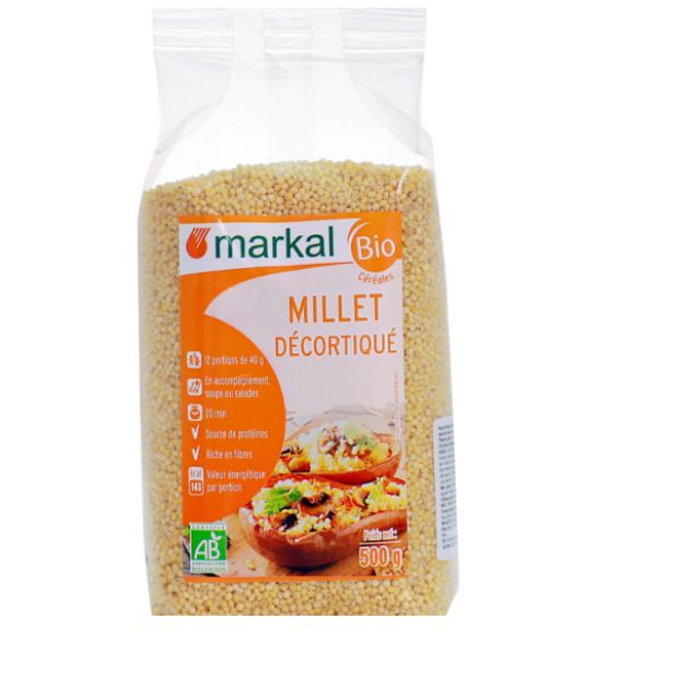 Hạt kê hữu cơ markal 500g