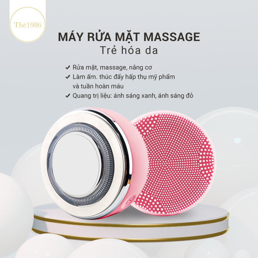 Máy rửa mặt massage, nâng cơ, trẻ hóa da Honest làm sạch sâu, tái tạo da