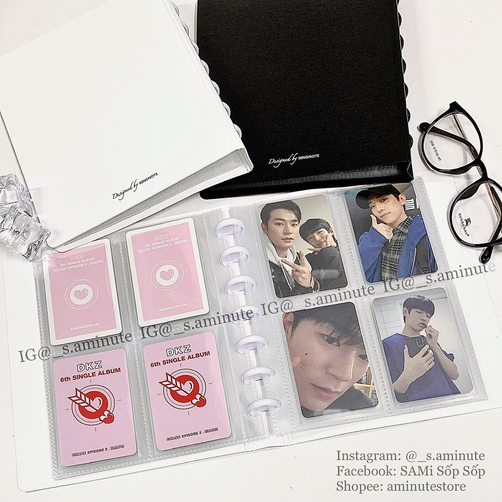 Binder A5 đựng card - Ringnote Binder kèm 30 sheet - Album đựng ảnh đơn giản