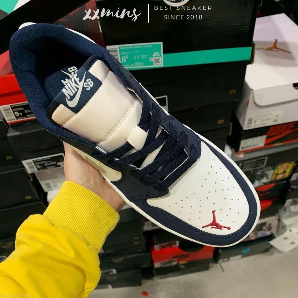 Giày Air Jordan 1 Low  x  SB 'Midnight Navy'