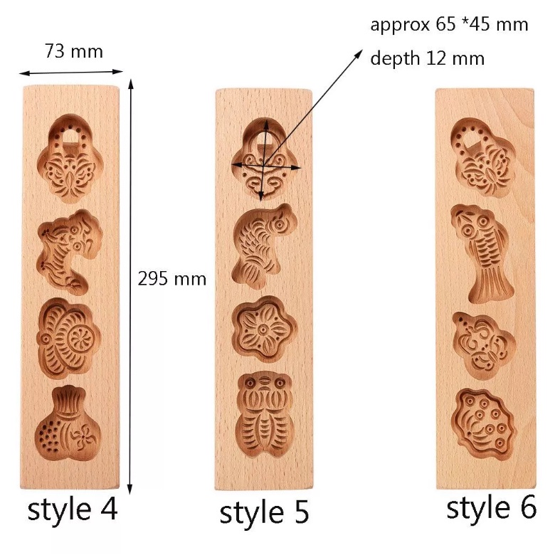 Khuôn bánh trung thu, phục linh gỗ