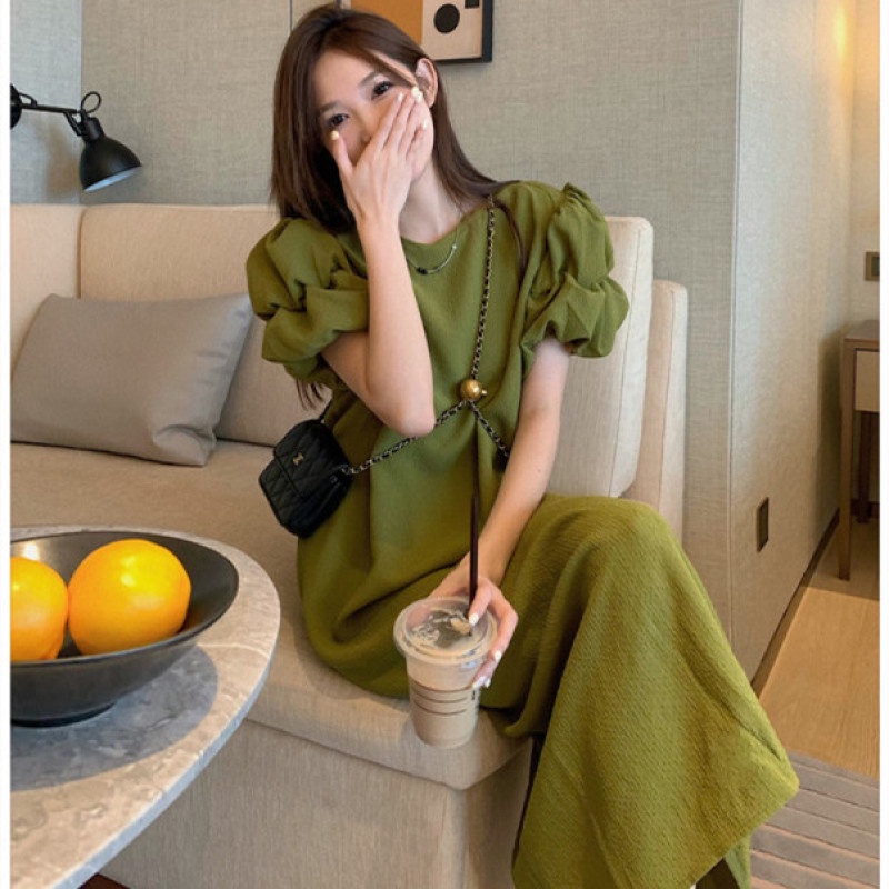 Đầm Maxi Tay Ngắn Thời Trang Mùa Hè Dễ Phối Đồ Cho Nữ