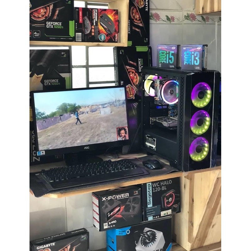 Bộ máy tính kính cường lực - màn hình 24 inch core i5 ram 8G chiến game tốt | BigBuy360 - bigbuy360.vn