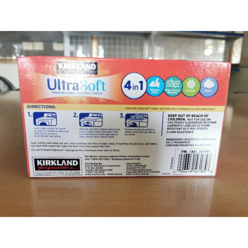 Giấy thơm quần áo Kirkland 250 tờ nhập Mỹ