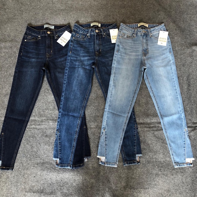 Quần jeans Skinny xẻ lai vnxk
