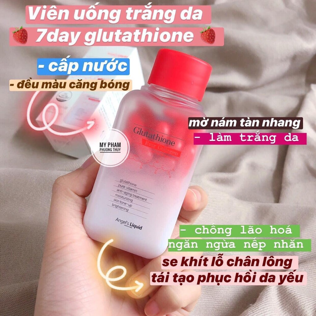 Thực phẩm chức năng Viên uống trắng da 💖FREESHIP💖Viên uống trắng da Glutathione oneday Collagen MẪU MỚI HALIN45 | BigBuy360 - bigbuy360.vn