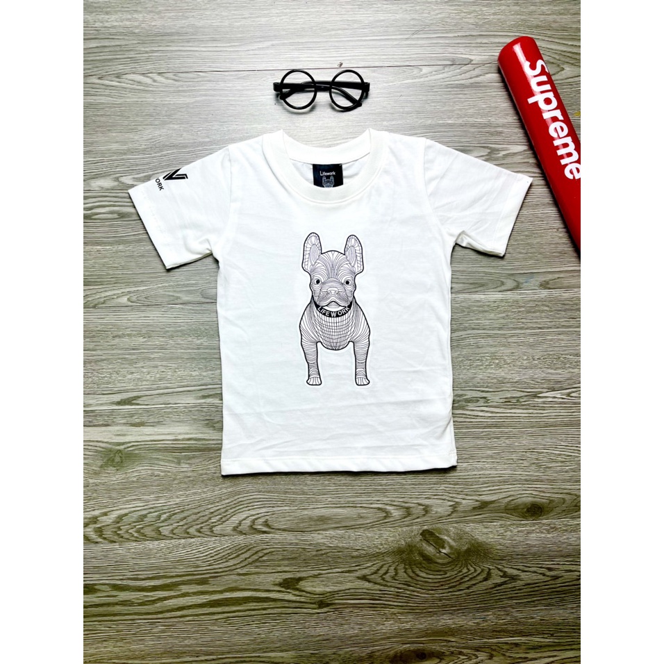 Áo T shirt 3D bé trai bé gái, Áo lifework dogers MIb FULL TAG