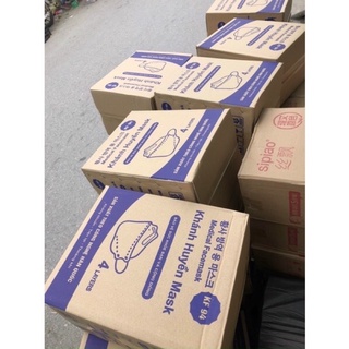 SET 50 CHIẾC KHẨU TRANG KF94 4D MASK DẬP LOGO