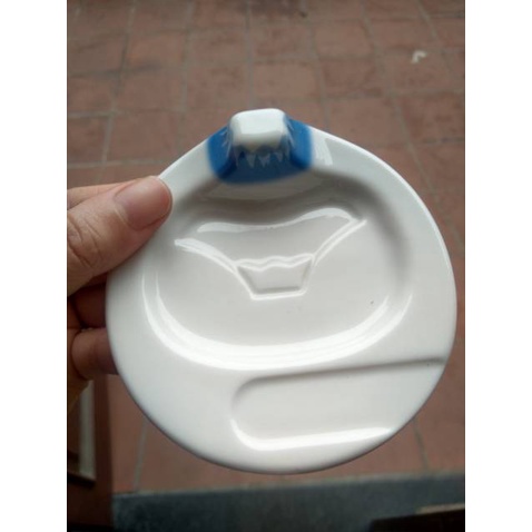 [Hỏa tốc HCM] Đĩa đựng gia vị, nước tương hình núi Phú Sĩ màu đỏ Nội địa Nhật Bản