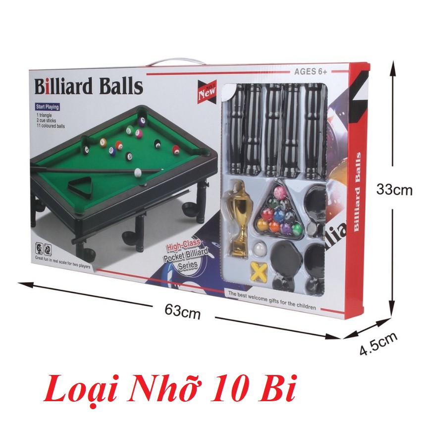 Đồ Chơi Bàn Bi A Mini Cao Cấp 6 Chân Chắc Chắn, Nhựa Siêu Bền, Bi Có Số, Giúp Bé Tăng Độ Chính Xác, Chơi Theo Đội Nhóm