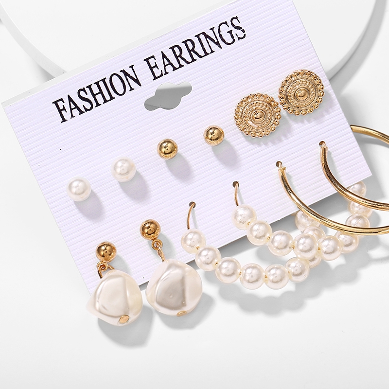 Bông Tai Tua Rua Ngọc Trai Thời Trang Cho Nữ 16 Kiểu Hishop