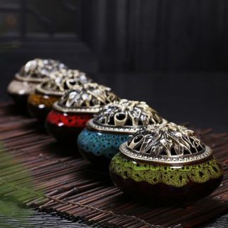 Lư gốm xông trầm - dụng cụ xông trầm