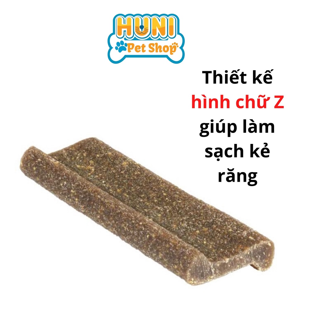 Thanh nhai sạch răng cho chó Veggiedent Fresh Virbac - Thanh gặm Vegiedent Vibac thơm miệng cho cún(15thanh) HuniPetshop