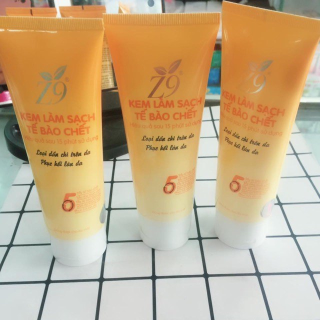 Kem Làm Sạch Tế Bào Chết Z9 Tuýp 80g