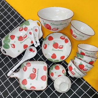 Set bát đĩa dâu tách lẻ món