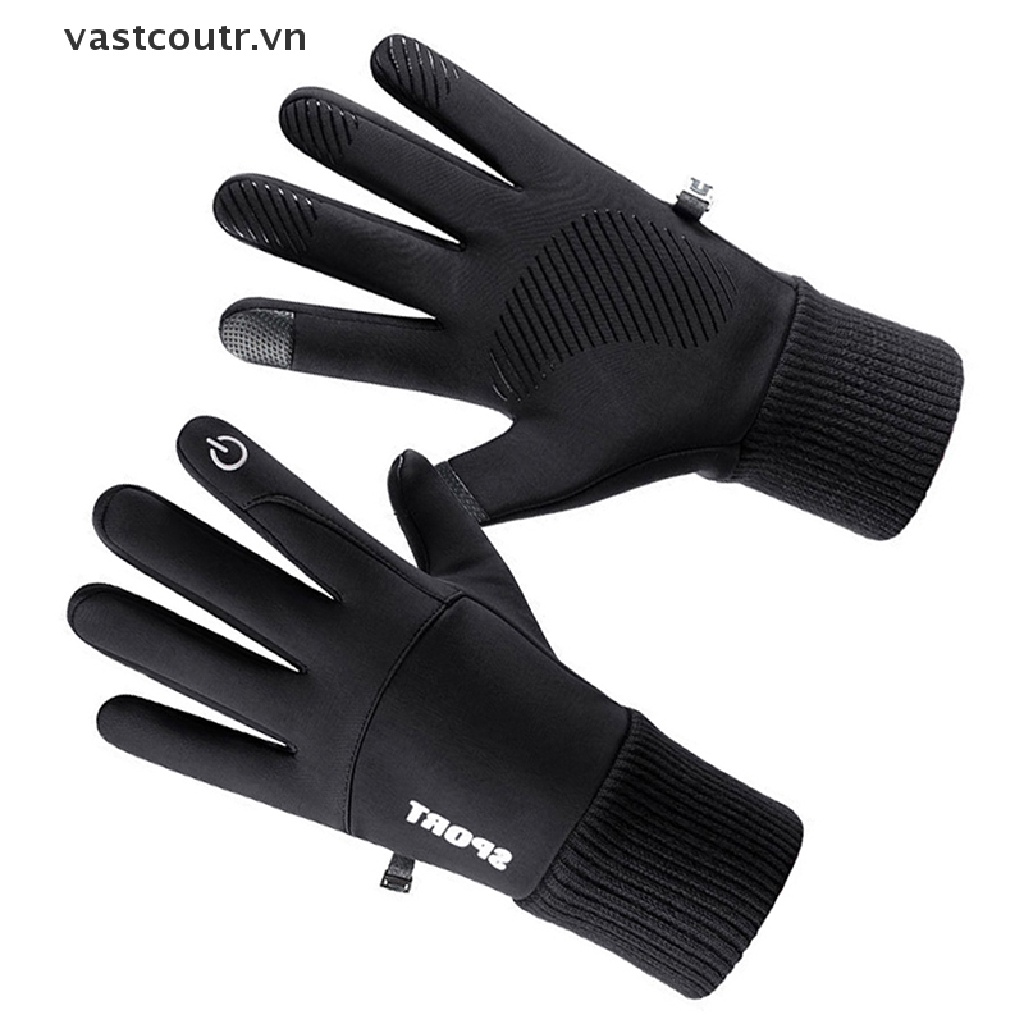 Găng Tay Thể Thao Chống Trượt Có Thể Chạm Màn Hình Cảm Ứng Thời Trang Mùa Đông Cho Nam