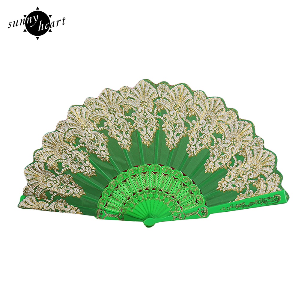 Quạt Xếp Cầm Tay Trọng Lượng Nhẹ In Họa Tiết Hoa Cho Đám Cưới