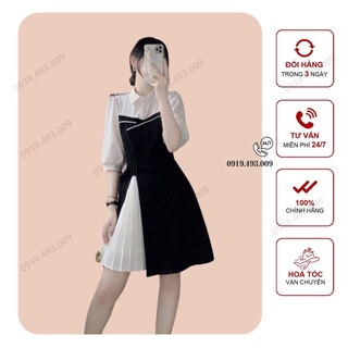 Đầm dự tiệc, Đầm công sở phối dập li Taris Dress Cao Cấp