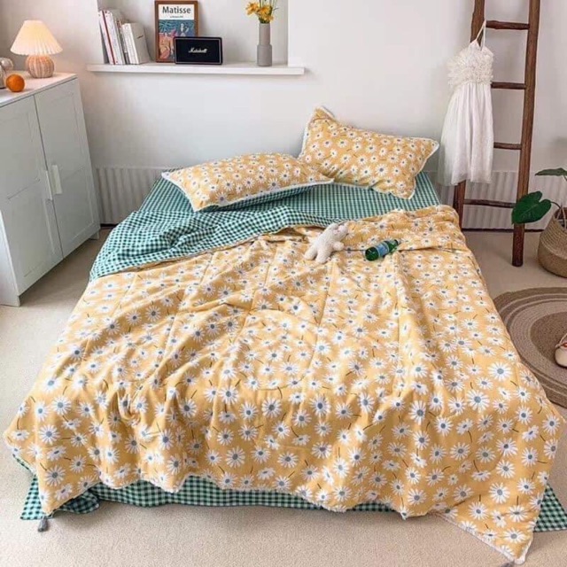 Set cotton 100% chăn trần