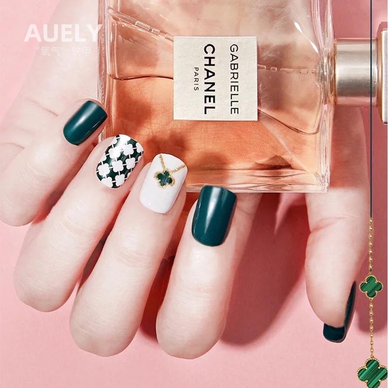 Dán móng tay giả nail box mẫu mới vuông ngắn màu lì giá rẻ