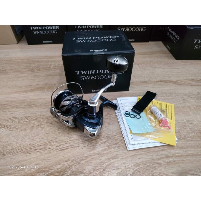 Máy Câu Cá Shimano 2021 Twin Power SW 6000HG - Máy Đứng