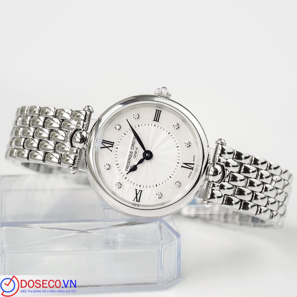 Đồng hồ nữ Frederique Constant Art Deco Diamond Silver Dial Ladies FC-200MPWD2AR6B
