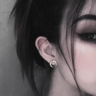 [U Gi Gi 1k-1.7k Nh P: YOYOAA33] Khuyên Tai Mặt Trăng Lưỡi Liềm Phong Cách retro Nhật Bản Harajuku Cá Tính Cho Nam Và Nữ Diablo