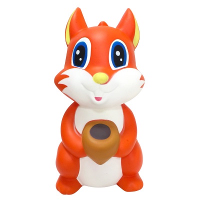 Squishy CON CÁO MÀU CAM Cầm Lọ Mật Ong Đẹp Đại Khổng Lồ Chính Hãng