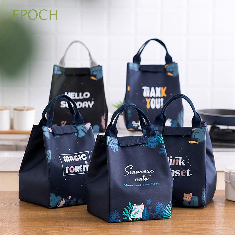 Túi Đựng Hộp Cơm Trưa Giữ Nhiệt Chống Thấm Nước In Họa Tiết Hoạt Hình Thời Trang Tiện Dụng Cho Văn Phòng/ Trường Học/ Dã Ngoại