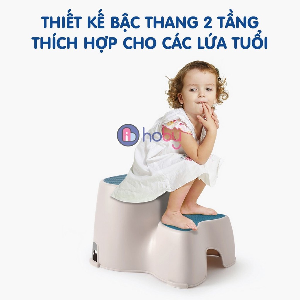 Ghế bậc kê chân ngồi toilet, lấy đồ trên cao cho bé Hoby Holla