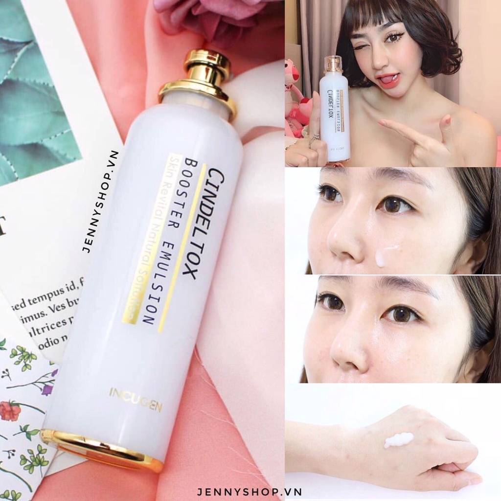 Bộ Đôi Huyết Thanh &amp; Kem Dưỡng Trắng Da Glutathione Cindel Tox