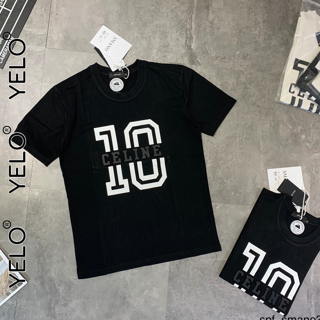 Áo Thun Hè 2021 Áo Phông Nam Tay Ngắn In Chữ Số 3D Chất Liệu Thun Thoáng Mát YELO- AC101 | BigBuy360 - bigbuy360.vn