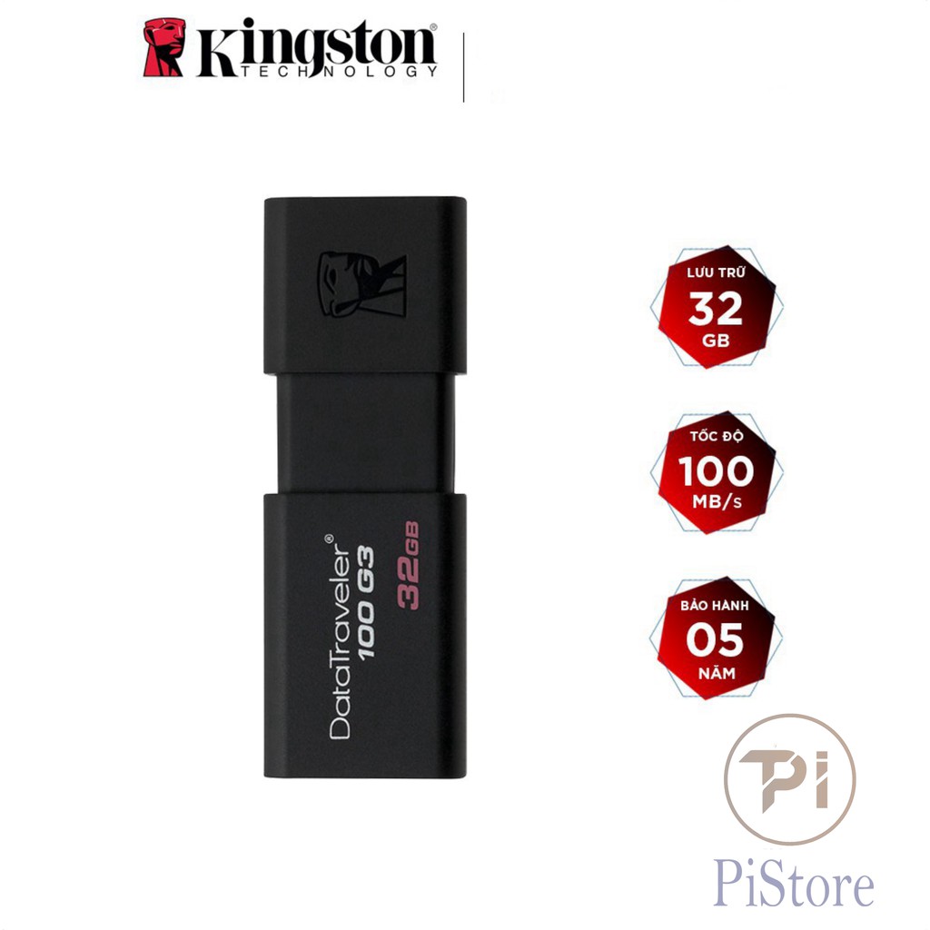 USB 3.0 Kingston DT100G3 32GB tốc độ upto 100MB/s