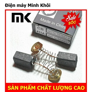 1 đôi chổi than 411 máy khoan, máy mài, máy cắt sắt...