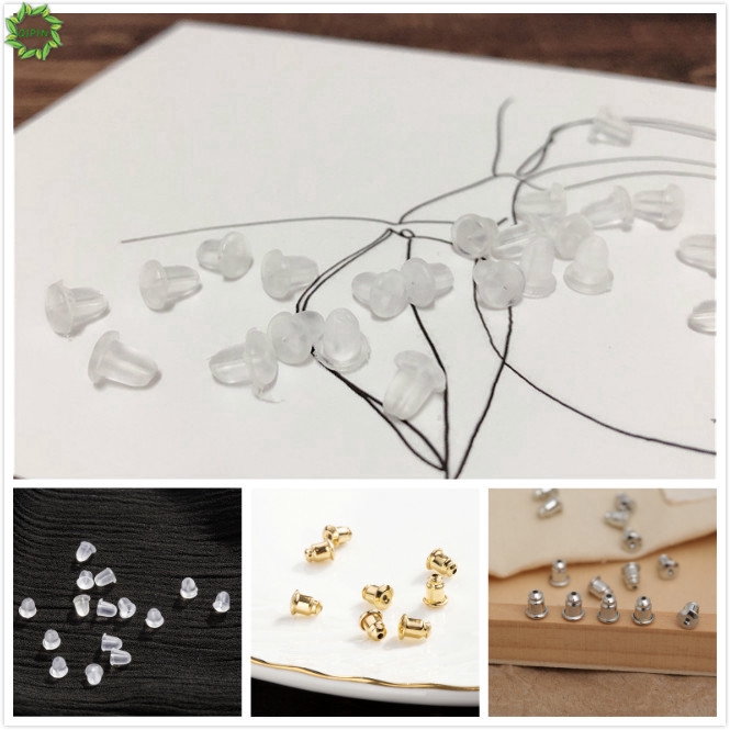 Set 25 / 50 Đôi Bông Tai Bằng Nhựa Và Kim Loại