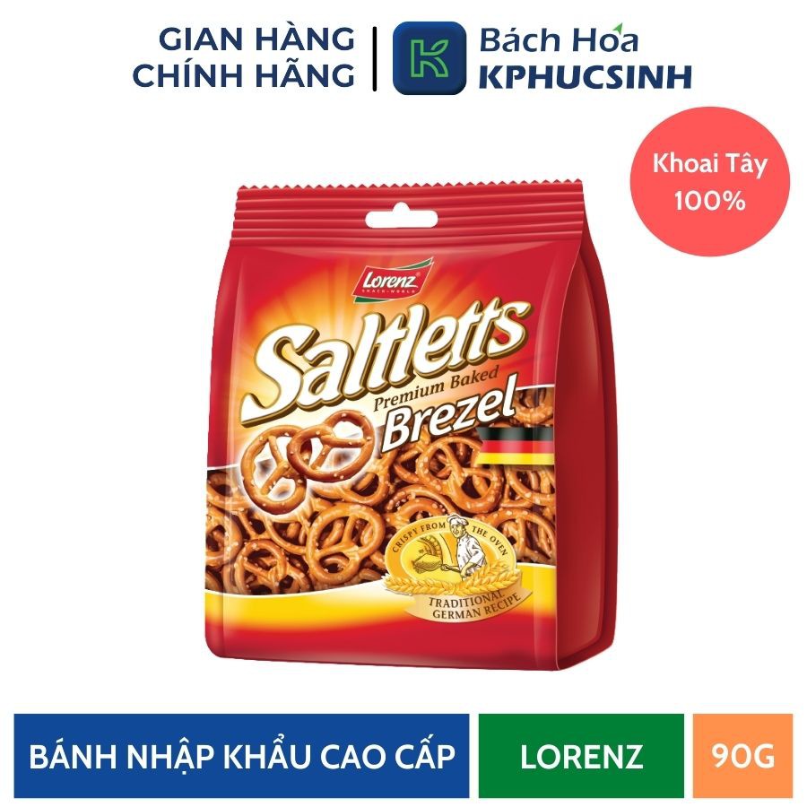 Bánh Xoắn Brezel Hiệu Lorenz 90G KPHUCSINH - Hàng Chính Hãng