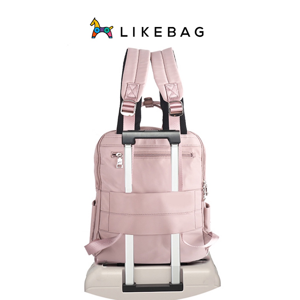 Balo du lịch nam nữ có ngăn đựng laptop LIKEBAG form dáng gọn nhẹ có quai xách 221SJB9001 - LIBAGI