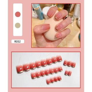 Bộ 24 cái móng tay giả màu gradient R032