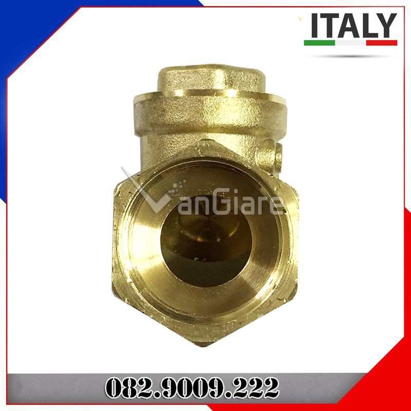 Van nước 1 chiều lá lật đồng thau ITALY phi 21 27 34