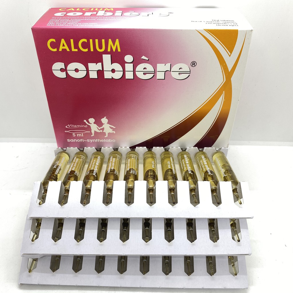 Calcium Corbiere 5ml & 10ml- Bổ sung canxi hộp 30 ống | Thế Giới Skin Care